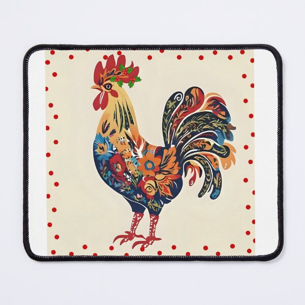 Item preview, Polish Folk Art Rooster – Colorful Wycinanki Christmas Design designed and sold by AmberWit.