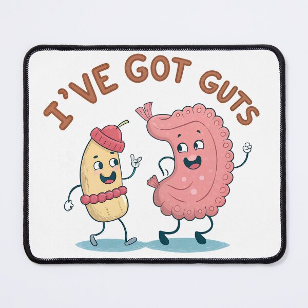 Item preview, I’ve Got Guts – Funny Gastroenterology Cartoon Stomach & Colon designed and sold by VividOrganica.