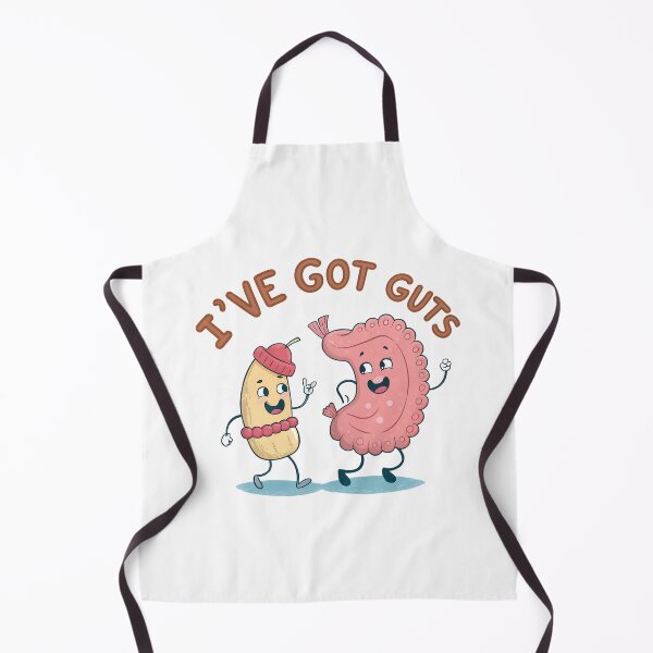 Item preview, I’ve Got Guts – Funny Gastroenterology Cartoon Stomach & Colon designed and sold by VividOrganica.