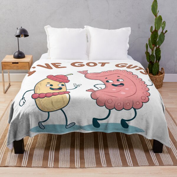 Item preview, I’ve Got Guts – Funny Gastroenterology Cartoon Stomach & Colon designed and sold by VividOrganica.