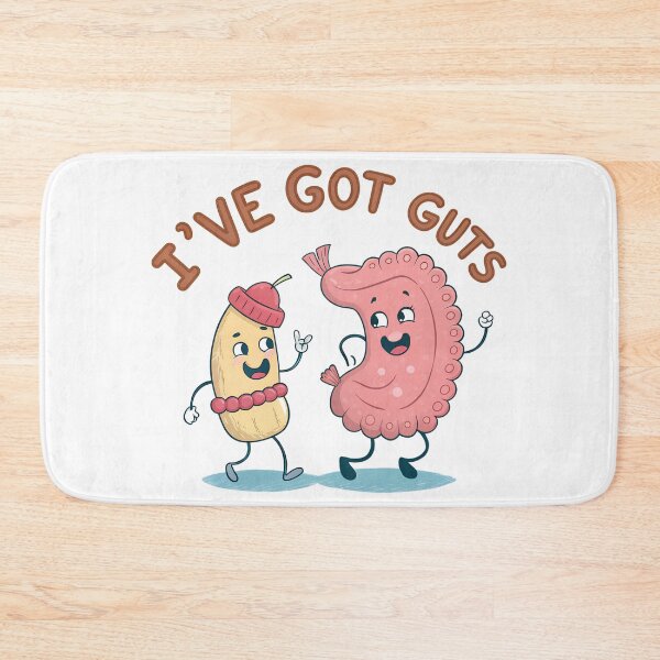 Item preview, I’ve Got Guts – Funny Gastroenterology Cartoon Stomach & Colon designed and sold by VividOrganica.