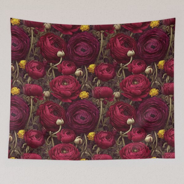 Item preview, Bold Graceful Ranunculus Illustration For Seasonal Decor designed and sold by RoyalStarsPatts.