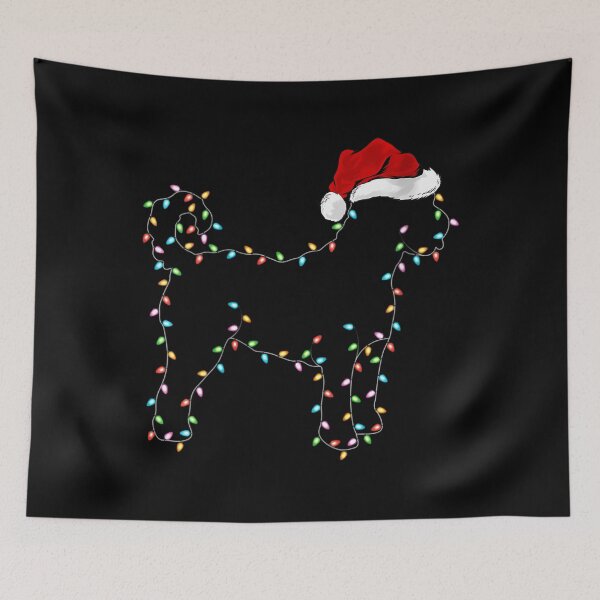 Item preview, 	s Funny Xmas Lighting Santa Hat Goldendoodle Dog Christmas 	 		 designed and sold by sturgejoishia.