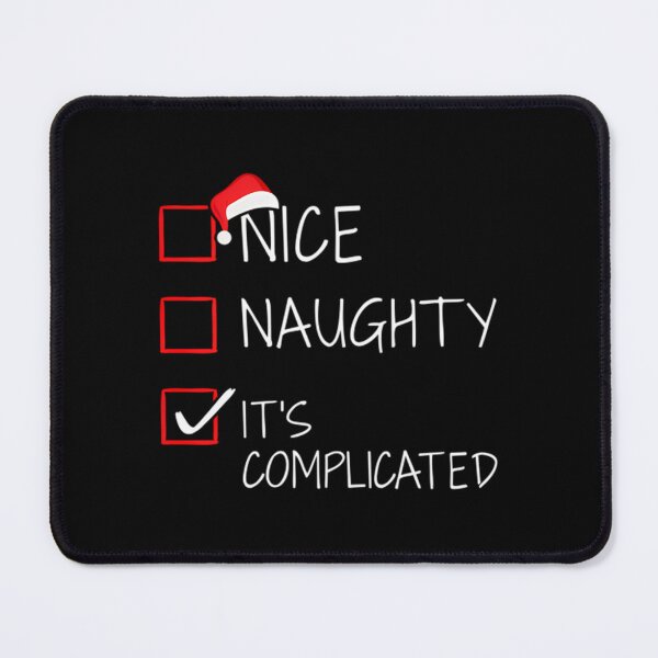Item preview, Nice naughty it's complicated christmas list for santa claus Swea 1 designed and sold by jerlanduenhan.