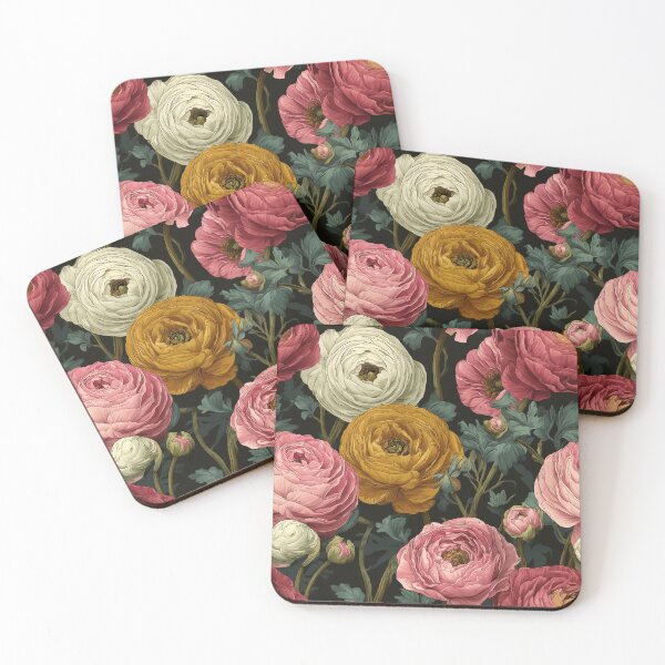 Item preview, Elegant Lush Ranunculus Illustration For Anniversary Gift designed and sold by RoyalStarsPatts.