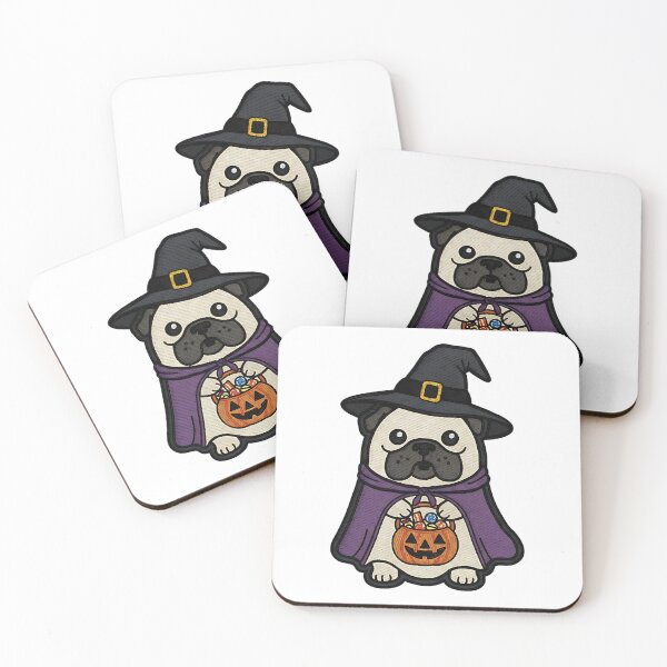 Item preview, Halloween Pug Witch Costume Cute Spooky Dog Trick or Treat Pumpkin designed and sold by ArtDesignTp.