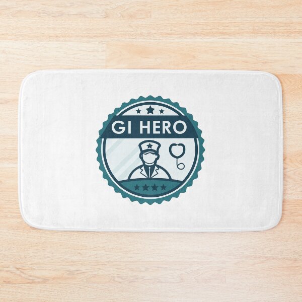 Item preview, GI Hero – Endoscopy Colonoscopy Badge Emblem Design designed and sold by VividOrganica.