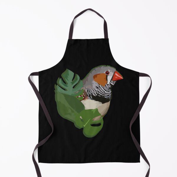 Item preview, Zebra Finch With Monstera Plant Leaves designed and sold by antebyagaathx.