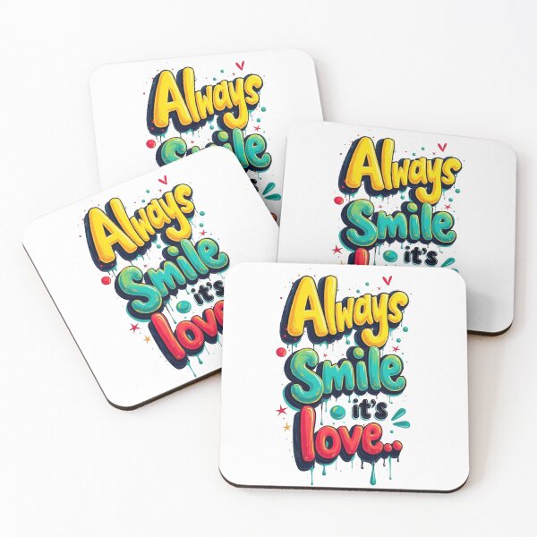 Item preview, Always Smile It’s Love – Positive Vibes, Happiness & Self-Love Quote Art designed and sold by Lineesh Kumar.