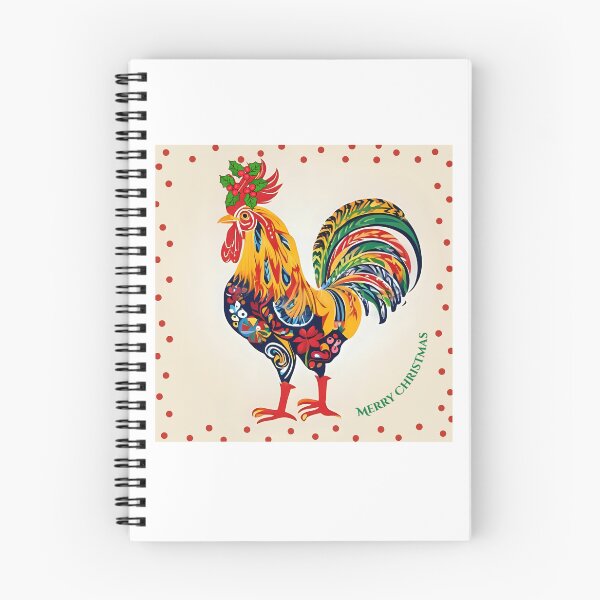 Item preview, Merry Christmas Polish Folk Art Rooster – Christmas Holiday Art Design designed and sold by AmberWit.