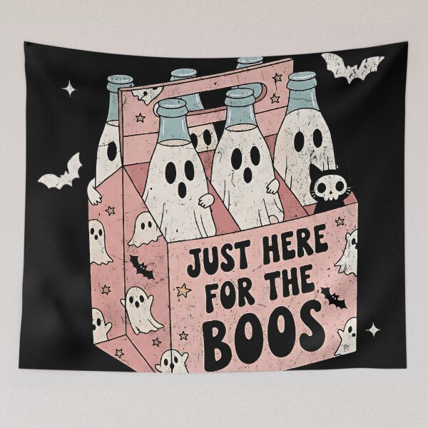Item preview, Just Here for the Boos Shirt – Funny Ghost Beer Halloween Tee designed and sold by bhwdblz38.