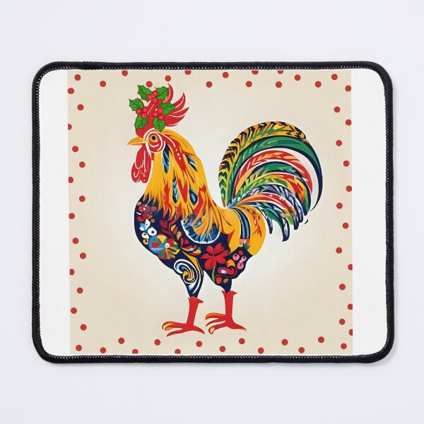 Item preview, Polish Folk Art Rooster – Colorful Wycinanki Christmas Design designed and sold by AmberWit.