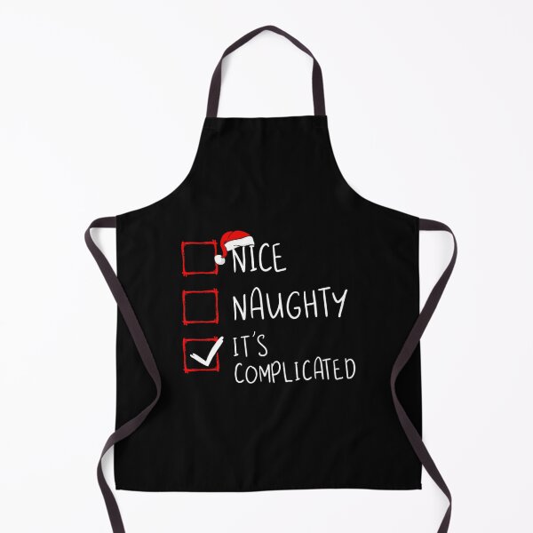 Item preview, Nice Naughty It's Complicated Christmas List Santa Claus 		 designed and sold by jerlanduenhan.