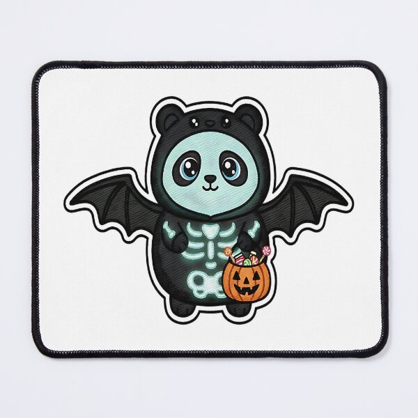 Item preview, Halloween Panda Skeleton Bat Costume Cute Spooky Bear Trick or Treat Pumpkin designed and sold by ArtDesignTp.