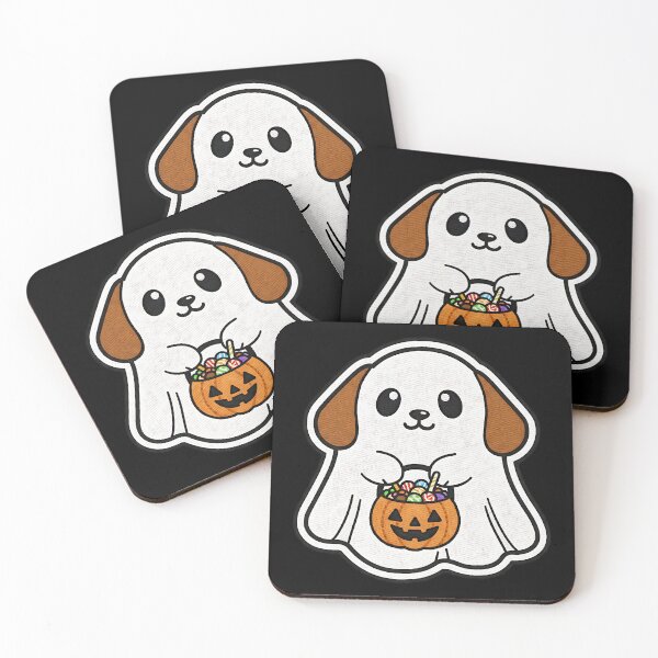 Item preview, Halloween Puppy Ghost Costume Cute Spooky Dog Trick or Treat Pumpkin designed and sold by ArtDesignTp.