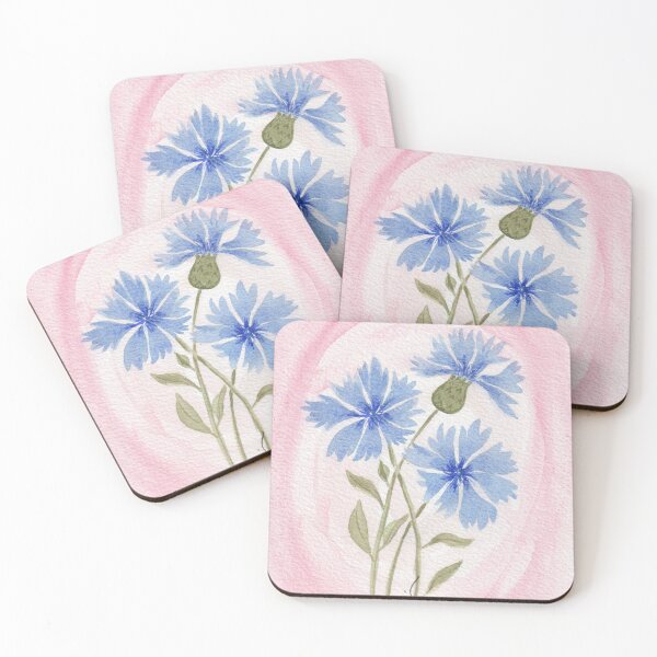 Item preview, Blue Cornflower designed and sold by Kirsten Robinson Art.