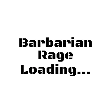 Artwork thumbnail, Barbarian Rage Loading... by Ninjacatoff