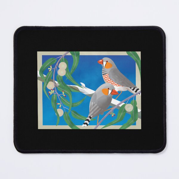 Item preview, Zebra Finches In Eucalypts 	 	 designed and sold by antebyagaathx.