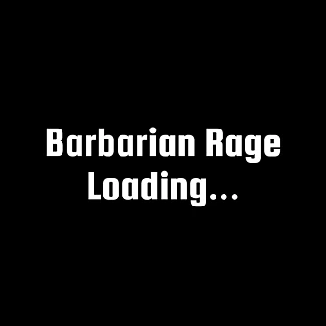 Artwork thumbnail, Barbarian Rage Loading... by Ninjacatoff