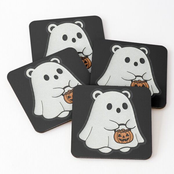 Item preview, Halloween Polar Bear Ghost Costume Cute Spooky Animal Trick or Treat Pumpkin designed and sold by ArtDesignTp.