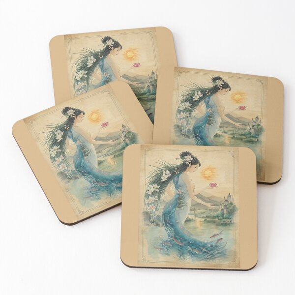 Item preview, She Is the River Art T-Shirt – Eco Spirit Nature Guardian Illustration designed and sold by Mythic Tide.