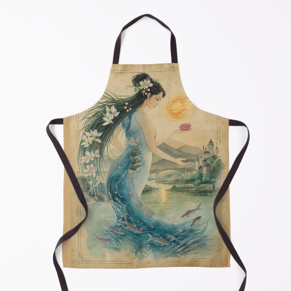 Item preview, She Is the River Art T-Shirt – Eco Spirit Nature Guardian Illustration designed and sold by Mythic Tide.
