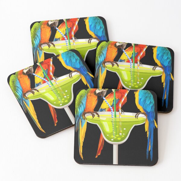 Item preview, 	s Parrots Drinking Margarita On Summer Vacation Birds Tee 	 	 		 designed and sold by kaltsusabaet.