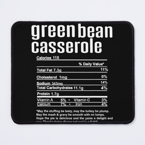 Item preview, Thanksgiving Christmas Green Bean Casserole Nutritional Fact 		 designed and sold by koljalpangja0.