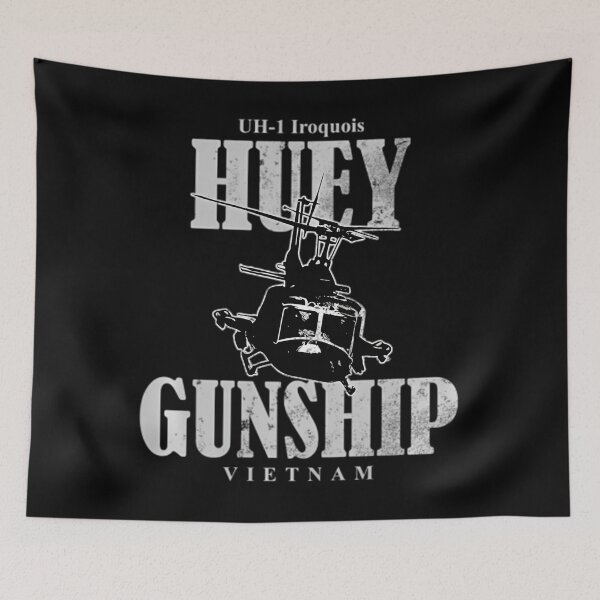 Item preview, UH-1 Huey Gunship Vietnam (distressed) 	 		 designed and sold by kemolltrocae.