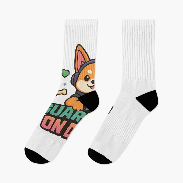 Item preview, Cute Shiba Inu Guard Dog T-Shirt – Funny Gaming Pet Lover Tee designed and sold by Trendora Studio.