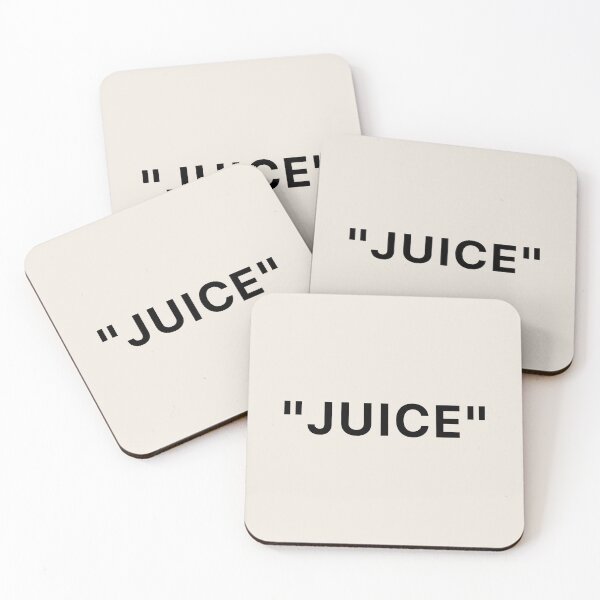 Item preview, "JUICE" hyped gift, Juice coaster, home gift, "JUICE" quotation marks coaster designed and sold by re-make-.