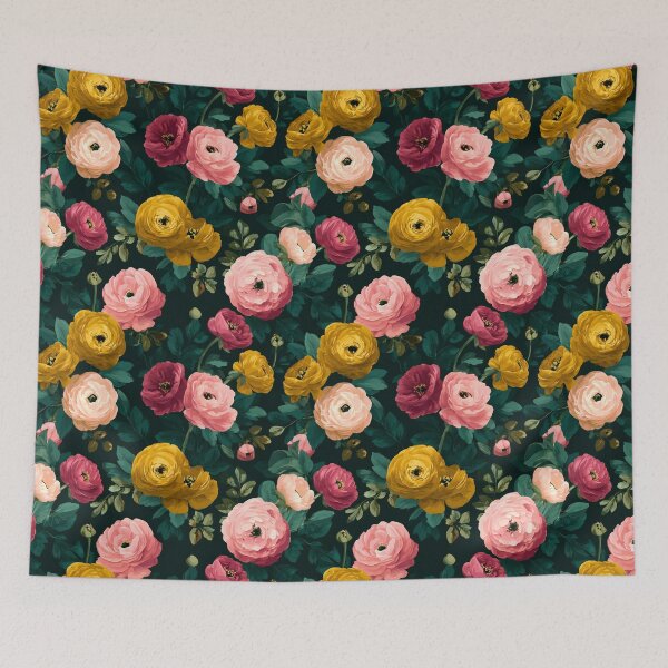 Item preview, Edgy Fragrant Ranunculus Print For Bridesmaid Gift designed and sold by RoyalStarsPatts.