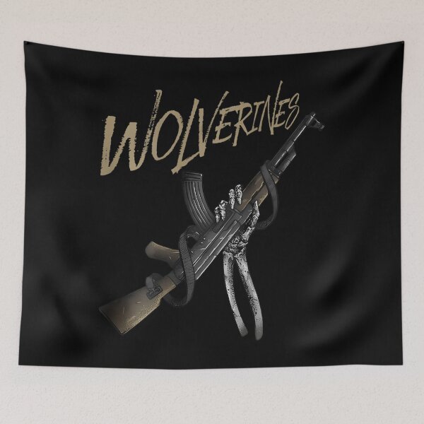 Item preview, WOLVERINES AK 47 (on back) 		 designed and sold by cohernirit8.
