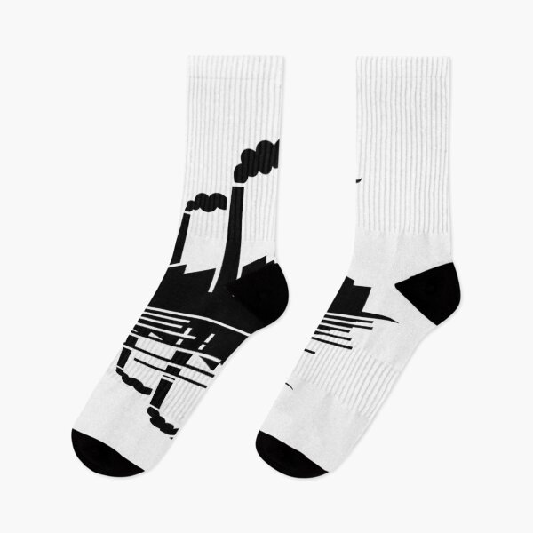 Item preview, Industrial Factory Silhouette with Smog Reflection designed and sold by Silent Watch Threads..