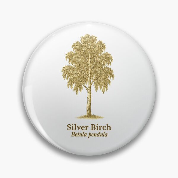 Item preview, Silver Birch Botanical Illustration – Betula pendula designed and sold by BloomKind.