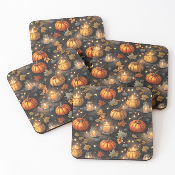 Item preview, Cozy Autumn Pumpkins Halloween Pattern designed and sold by ArtStyleAlice.