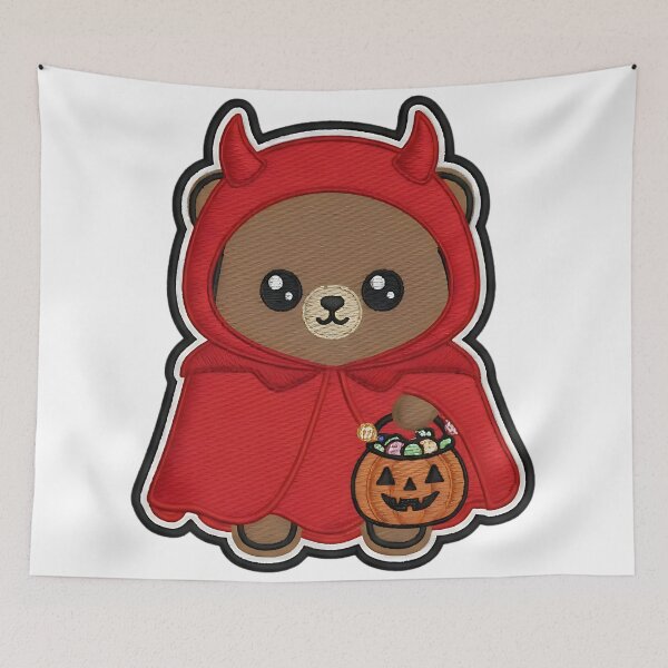 Item preview, Halloween Bear Devil Costume Cute Spooky Animal Trick or Treat Pumpkin designed and sold by ArtDesignTp.