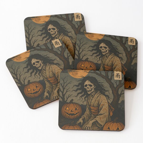 Item preview, Haunted Samurai Spirit – Vintage Japanese Horror Halloween Art designed and sold by Aurora Prints.