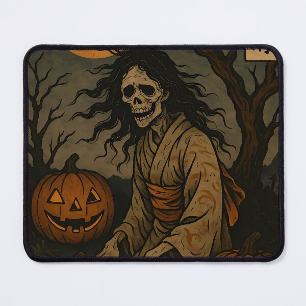Item preview, Haunted Samurai Spirit – Vintage Japanese Horror Halloween Art designed and sold by Aurora Prints.