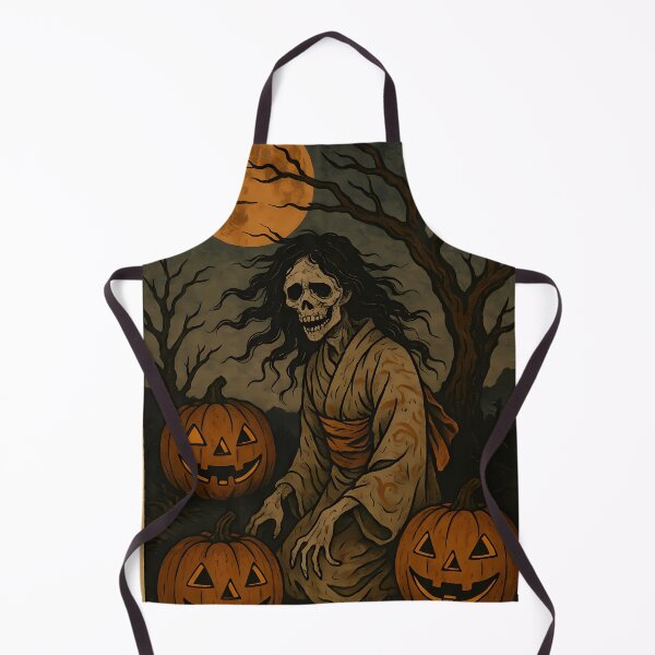Item preview, Haunted Samurai Spirit – Vintage Japanese Horror Halloween Art designed and sold by Aurora Prints.