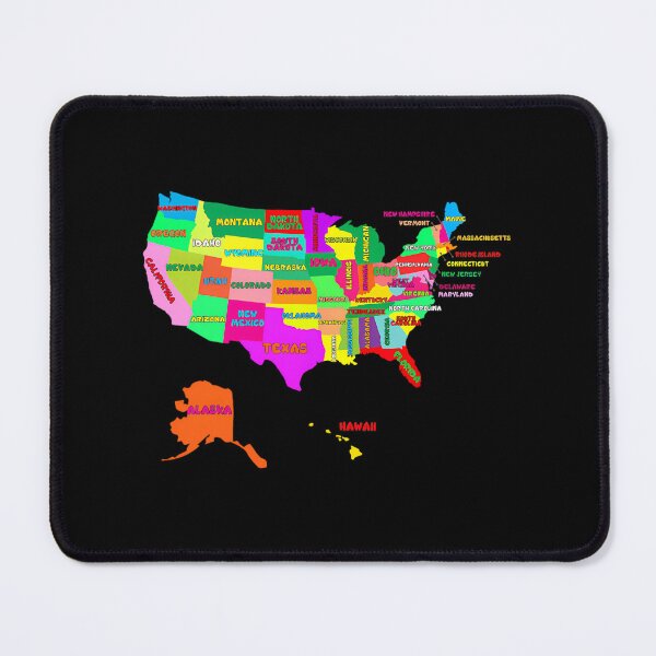 Item preview, US Map 	 with states names	 designed and sold by jamahlabaev9.