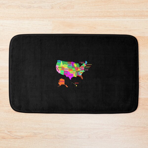 Item preview, US Map 	 with states names	 designed and sold by jamahlabaev9.