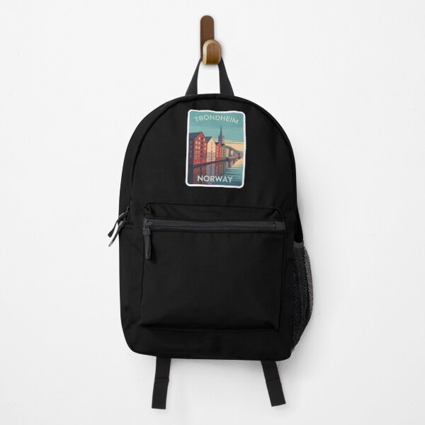 Item preview, Trondheim Norway Waterfront Poster – Retro Scandinavian Travel Art designed and sold by VividOrganica.