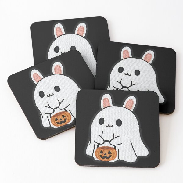 Item preview, Halloween Bunny Ghost Costume Cute Spooky Rabbit Trick or Treat Pumpkin designed and sold by ArtDesignTp.
