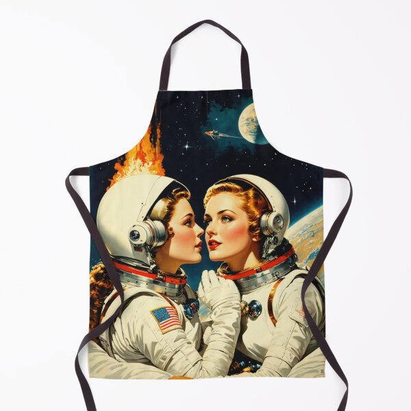 Item preview, Dames dans L'Espace 2 WLW Sapphic AI Retro Aesthetic designed and sold by NickWhittleArt.