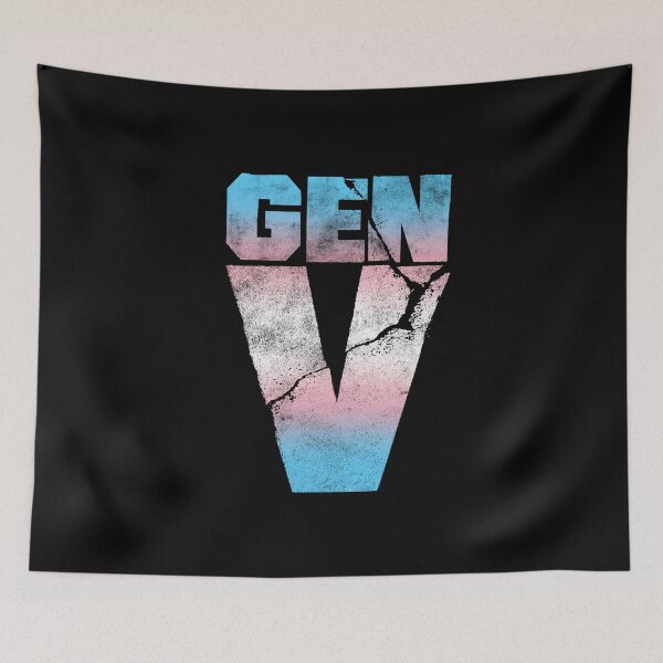 Item preview, gen v logo transgender flag designed and sold by rilesweir.