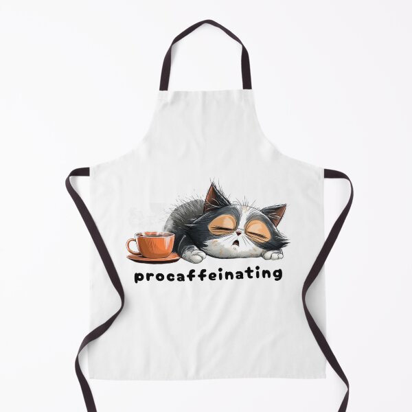 Item preview, Procaffeinating – Funny Sleepy Cat Coffee Lover Design designed and sold by Lemon-Monday.