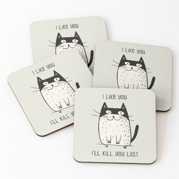 Item preview, I Like You, I’ll Kill You Last Innocent Cat designed and sold by dudelinart.