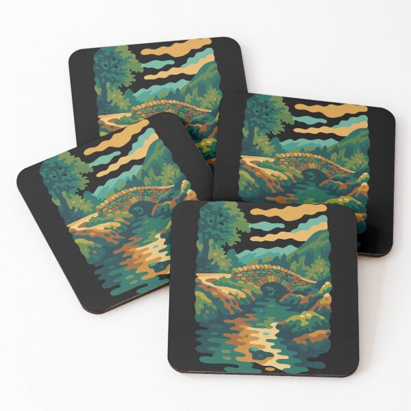 Item preview, Ashness Bridge Abstract Lake District Art designed and sold by Cumbria Guru.