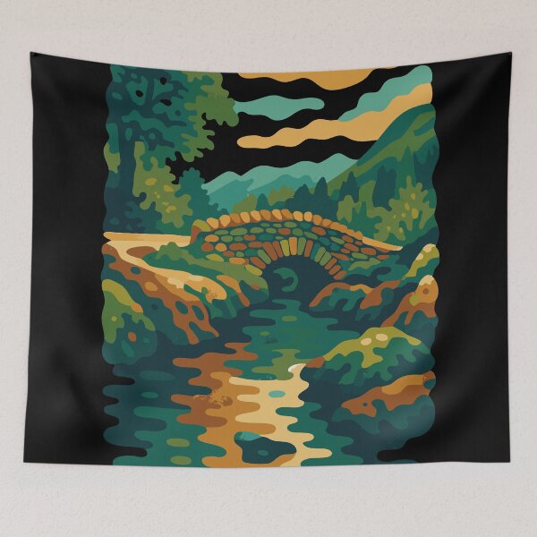 Item preview, Ashness Bridge Abstract Lake District Art designed and sold by Cumbria Guru.